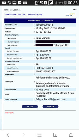 Ketidakjujuran Seller OLX Bernama FEBRIAN BAHRI