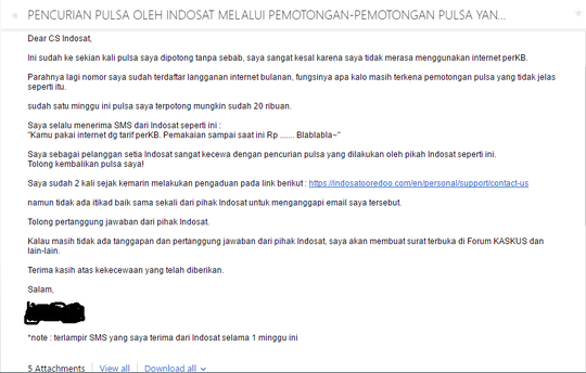 PULSA INDOSAT - IM3 TERPOTONG TANPA ALASAN YANG JELAS!