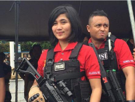 Pesona Indah Polwan Cantik dalam Rilis Operasi Pekat  Polda Metro Jaya