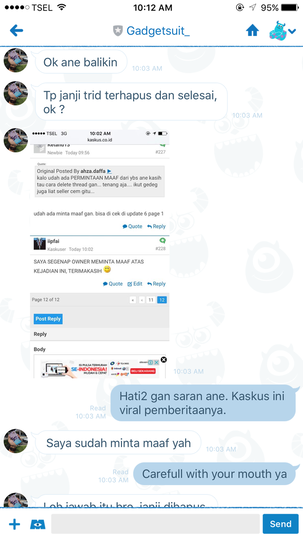 SURAT TERBUKA UNTUK IMAM RIFAI PEMILIK ONLINE STORE  INSTAGRAM @gadgetsuit_