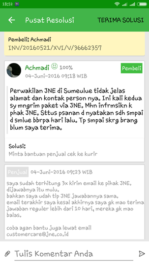 JNE tidak peduli & masa bodoh dengan paket customer yg sudah membayar jasanya.