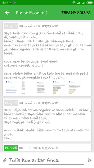 JNE tidak peduli & masa bodoh dengan paket customer yg sudah membayar jasanya.