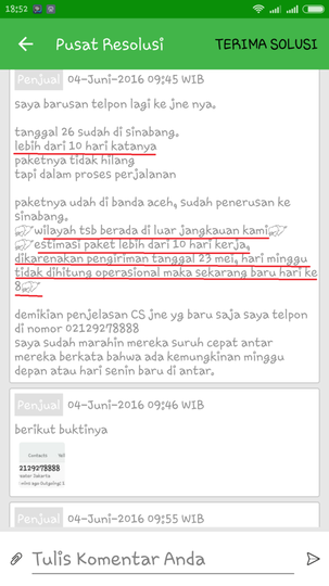 JNE tidak peduli & masa bodoh dengan paket customer yg sudah membayar jasanya.