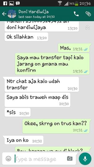Kejadian Salah Transfer ke DONI HARDIWIJAYA, Jadiin Bahan Pembelajaran aja gan.