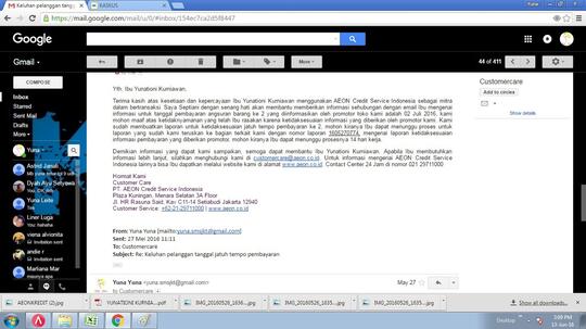 Kecewa dengan AEON CREDIT SERVICE 