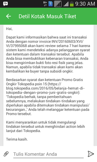 SURAT TERBUKA UNTUK TOKOPEDIA