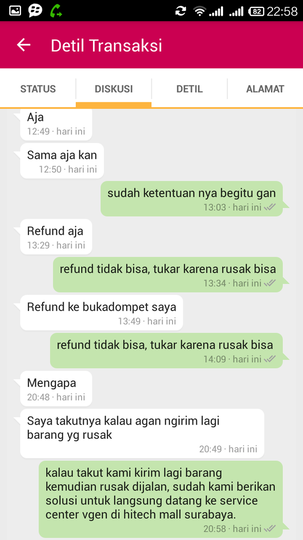 Surat terbuka utk Bukalapak : Sangat melindungi pembeli
