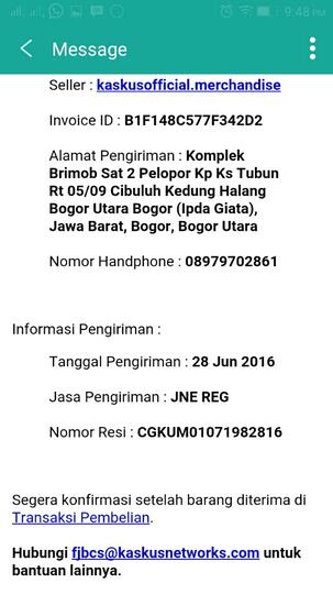 kaskus salah kirim barant