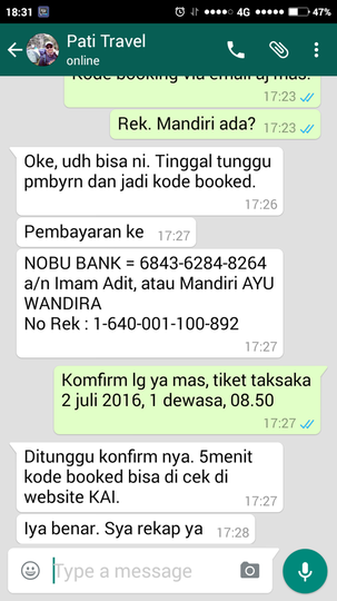Surat Terbuka Untuk ID Jhormin a.k.a Pati Travel