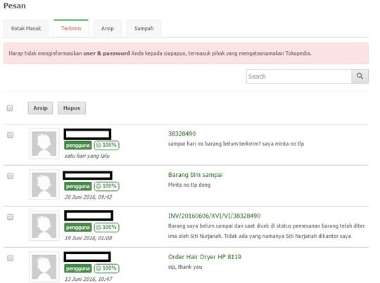 TOKOPEDIA SANGAT TIDAK AMAN DAN SAYA KECEWA DENGAN PELAYANAN TOKOPEDIA