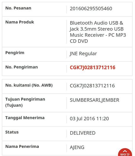 JNE memang mantap (surat pembaca ke 4)