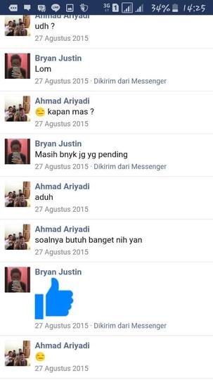 Korban Bryan Justine - Ariyadi