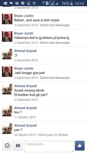 Korban Bryan Justine - Ariyadi