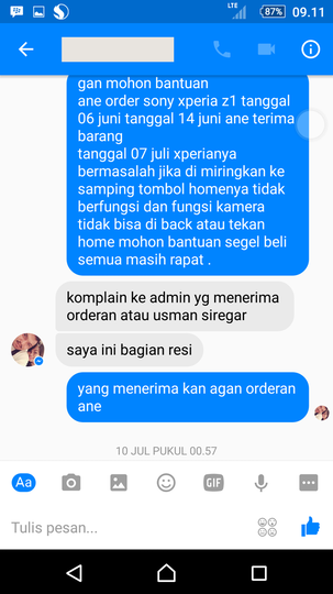 [Help] beli hp dari batam 3 minggu rusak!!! hubungi seller no respon......