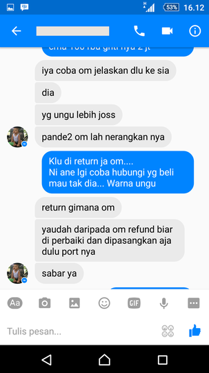 [Help] beli hp dari batam 3 minggu rusak!!! hubungi seller no respon......