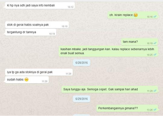 Beli HP di Galeri Indosat. Pastikan cek seluruh fungsi sebelum meninggalkan TKP.
