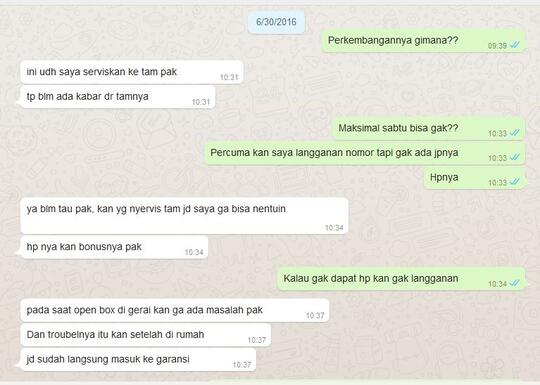 Beli HP di Galeri Indosat. Pastikan cek seluruh fungsi sebelum meninggalkan TKP.