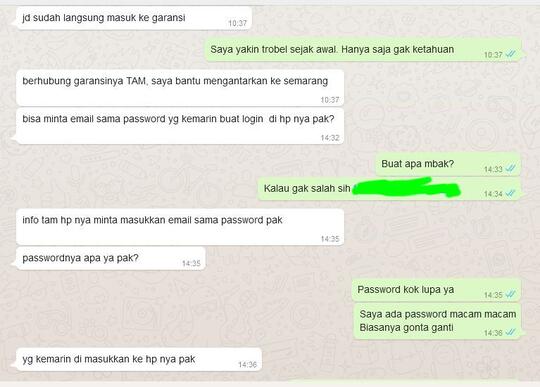Beli HP di Galeri Indosat. Pastikan cek seluruh fungsi sebelum meninggalkan TKP.