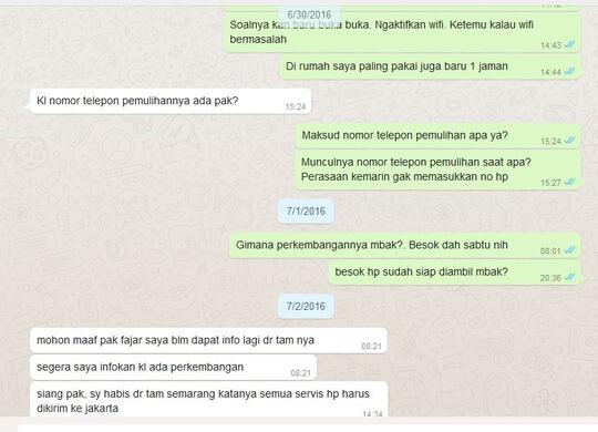 Beli HP di Galeri Indosat. Pastikan cek seluruh fungsi sebelum meninggalkan TKP.
