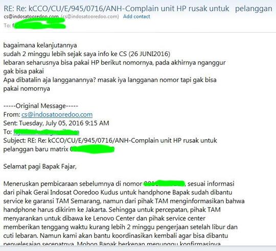 Beli HP di Galeri Indosat. Pastikan cek seluruh fungsi sebelum meninggalkan TKP.