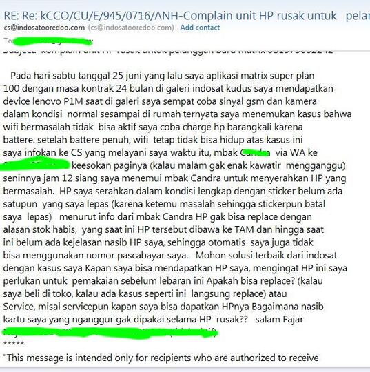 Beli HP di Galeri Indosat. Pastikan cek seluruh fungsi sebelum meninggalkan TKP.
