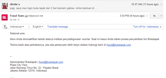 KECEWA DENGAN SERVICE BUKALAPAK YANG TIDAK SIAP MEMBERIKAN VOUCHER!