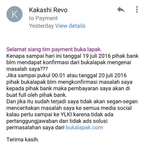 BILLY BUKALAPAK MASUK LUH!!!