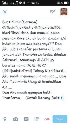 Permintaan Konfirmasi Buat NORMAN @MbahMijanistic @MijanisticBDG