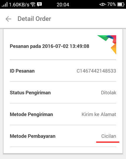 System billing Mataharimall tidak beres, sudah satu bulan tidak ada solusi