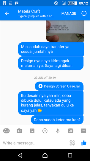 Surat Pembaca untuk Matela Craft Online Shop | Penipuan (?)