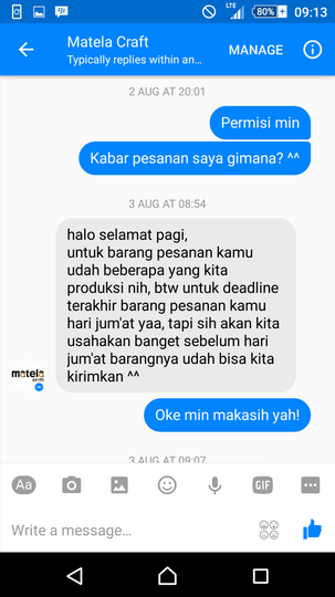 Surat Pembaca untuk Matela Craft Online Shop | Penipuan (?)