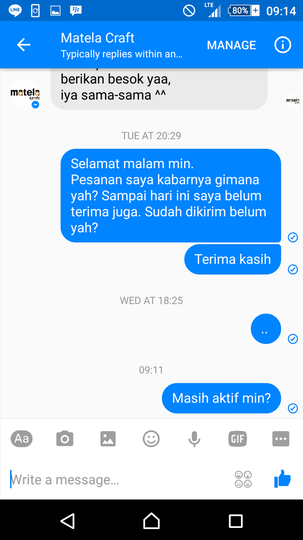 Surat Pembaca untuk Matela Craft Online Shop | Penipuan (?)