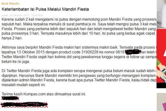 REEDEM PULSA ISI ULANG DI MANDIRI FIESTA LAMAAA BANGET 