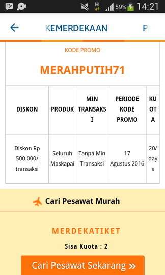 Diskon 500k tiket.com? mending ketawa aja yuu LOL