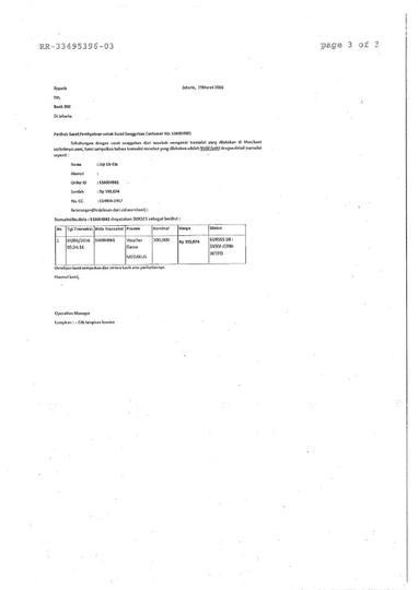 Hasil investigasi Standard Chartered thdp pembobolan KK sy di bbrp merchant online