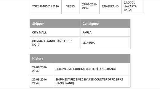 jne puarah sangat" parah dalam menginput no resi