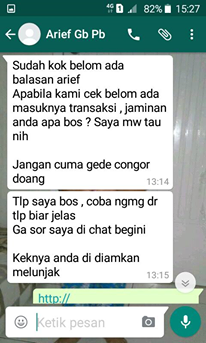 KASUS DAN PERMASALAHAN SAYA SEBAGAI PENGGUNA JASA GB KINGDOM PALEMBANG