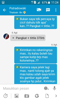 KASUS DAN PERMASALAHAN SAYA SEBAGAI PENGGUNA JASA GB KINGDOM PALEMBANG