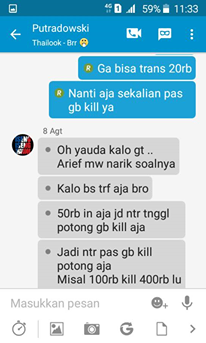 KASUS DAN PERMASALAHAN SAYA SEBAGAI PENGGUNA JASA GB KINGDOM PALEMBANG