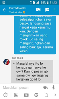 KASUS DAN PERMASALAHAN SAYA SEBAGAI PENGGUNA JASA GB KINGDOM PALEMBANG