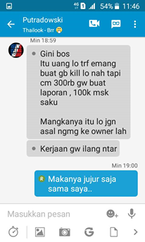 KASUS DAN PERMASALAHAN SAYA SEBAGAI PENGGUNA JASA GB KINGDOM PALEMBANG