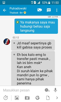 KASUS DAN PERMASALAHAN SAYA SEBAGAI PENGGUNA JASA GB KINGDOM PALEMBANG