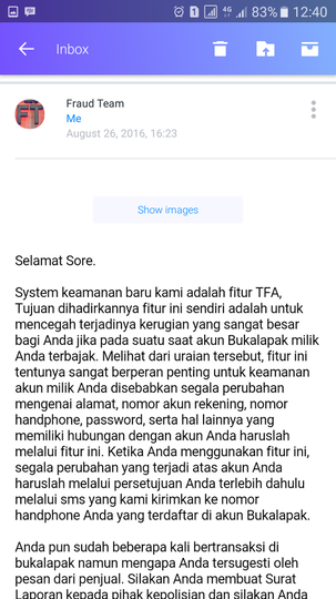 Surat terbuka untuk Bukalapak terkait penahanan dana saya sebagai korban