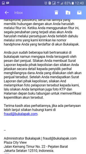 Surat terbuka untuk Bukalapak terkait penahanan dana saya sebagai korban