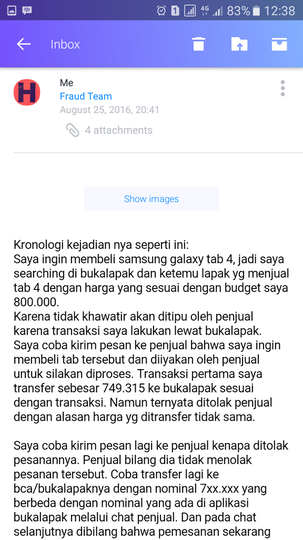 Surat terbuka untuk Bukalapak terkait penahanan dana saya sebagai korban