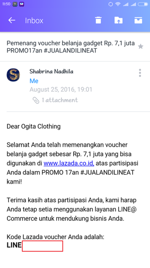 Jebakan Batman LINE Indonesia & Lazada, Voucher 7,1 Juta Hangus.