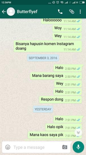 Surat Terbuka Untuk instagram butterflyeffect90 online shop penipu