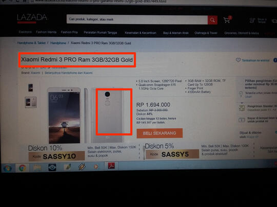 lazada bikin sakit hati