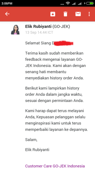 Pengalaman Saya dengan Gopay dari Gojek (Pindahan dari Lounge)