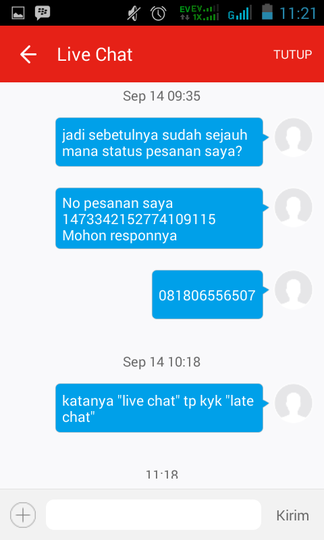 Customer Service AKULAKU, udah Bohong, Ga kompak pula. XD